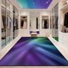 3D Aurora Design Bedroom Bedside Carpet Starry Sky Decoration Washable Living Room Rug Cloakroom Study Non-slip Tables Chair Mat