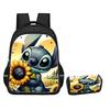 Stitch Combination Set Peripheral Backpack Men'S And Women'S Pencil Bag