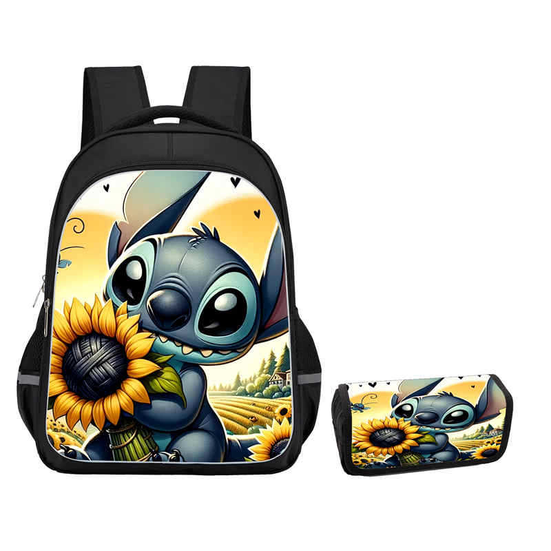 Stitch Combination Set Peripheral Backpack Men'S And Women'S Pencil Bag