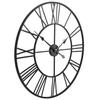 VidaXL Vintage Wall Clock with Quartz Movement Metal Pendulum Living Room 50644