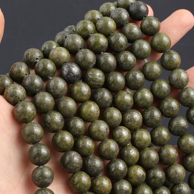 Isoaltion Jade Bead Natural Stone Dark Jade Round Beads For Jewelry Making DIY Necklace Earrings Bracelet Accessory