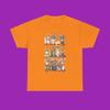 Cozy Bookshelf Cats Unisex Tee | Perfect Gift for Book Lovers & Literary Fans