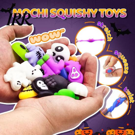Halloween Dekoration Ideen Adventskalender, 24 Tage Countdown Kalender mit Stück Langsam Aufsteigendes Geschenk für Kinder Quetschspielzeug, Gruselige Sammlerstücke