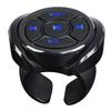 Steering Wheel Remote Control, Wireless Bluetooth Car Multimedia Button, Universal Multi-Function Auto Steering Controller, Black