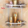 MDNG No-Drill Double-Layer Bathroom Corner Shelf