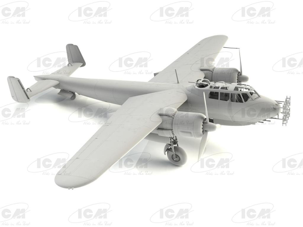 ICM Scale German Air Force Dornier Night Fighter Plastic Model Kit 48272 1/48 Do217J-1/2