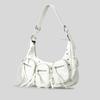 Vintage Washed Leather Crossbody Bag Spicy One Shoulder Girl Soft Motorcycle Bag