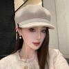 British Retro Style Pumpkin Hat Women's Autumn and Winter Australian Wool Felt Hat Fashion Top Hat Versatile Octagonal Hat Cap