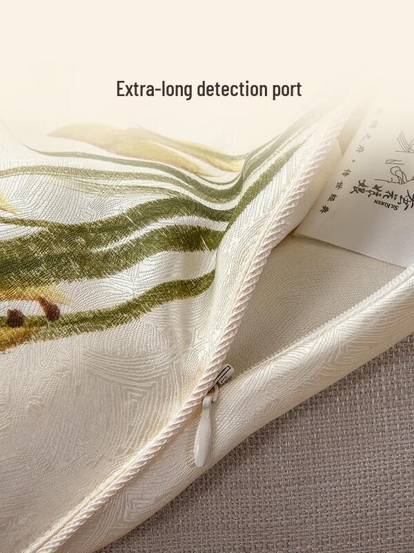 Snow Plum Hand-Painted Mulberry Silk Summer Quilt