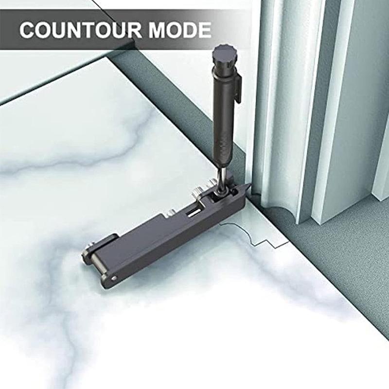 woodworking Multi-function Scribing Tool,Solid Carpenter Pencil,Gauge Scriber Line Maker, Measuring Tool with Scale, Black