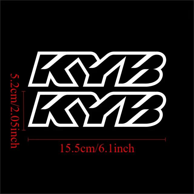 2PCS Motorcycle Stickers Motocross Front Forks Kyb Showa Wp for Shock Absorbers Cool Logo Vinyl Suspension Durable Vinyl Decals