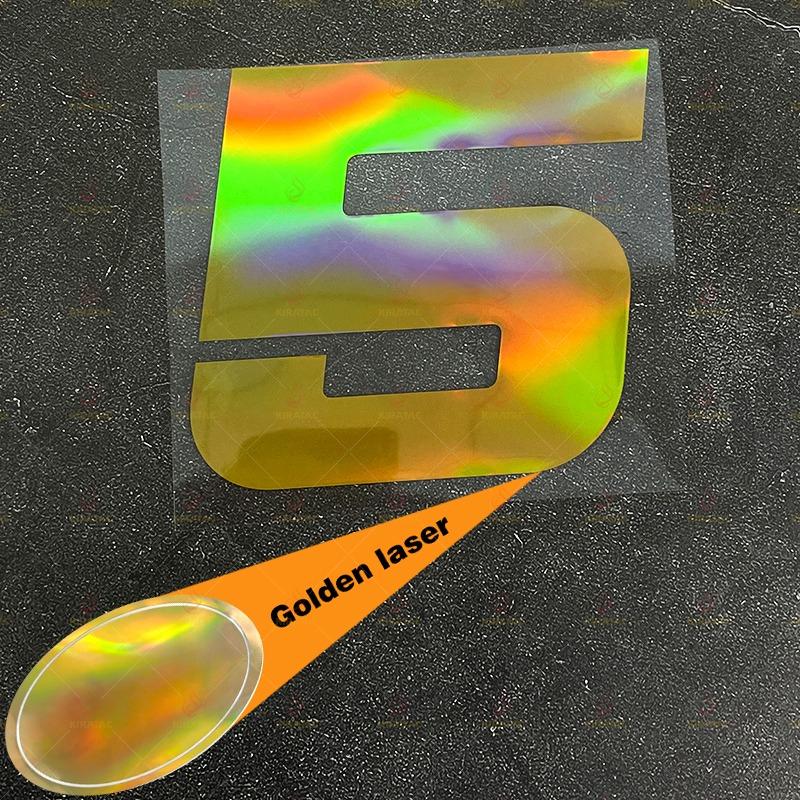 1 Stück Gold Laser Motorrad Nummernaufkleber für Umbau Motorrad Kraftstofftank Helm Kotflügel Autoscheiben Wasserdichte Vinyl Aufkleber
