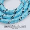Popular Pet Products Reflective Round Rope Nylon Woven Traction Rope Dog Explosion Proof Running Dog Rope