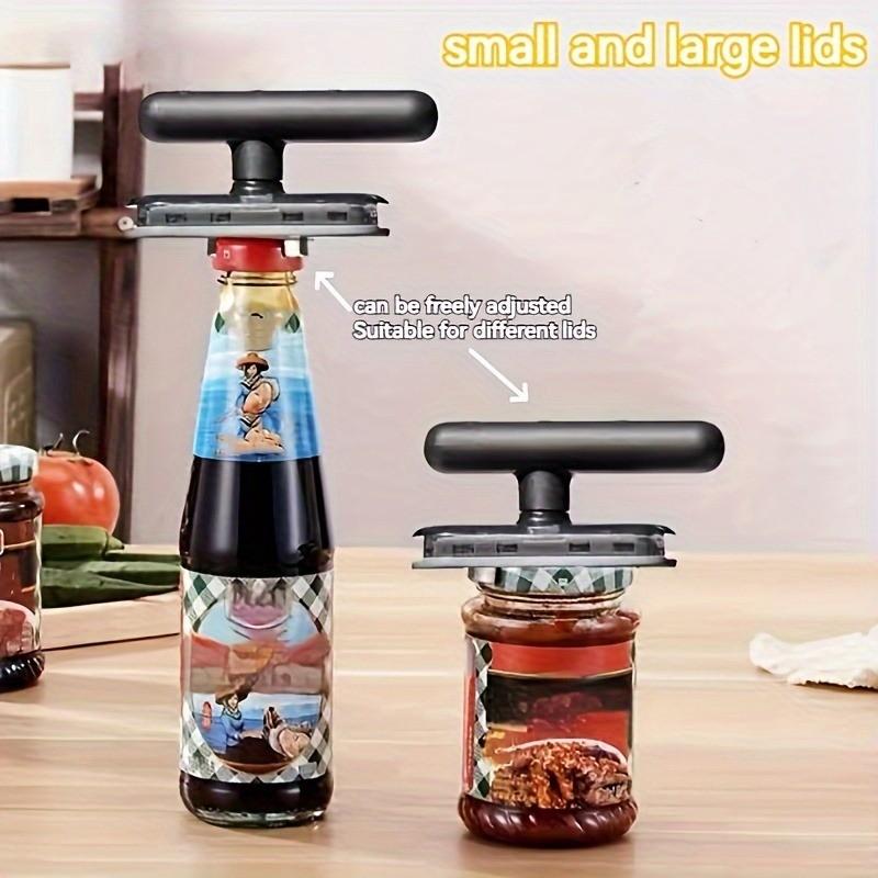 Multi-Function Jar Opener - Easy Grip Bottle & Lid Opener Tool for Kitchen, Non-Slip Design