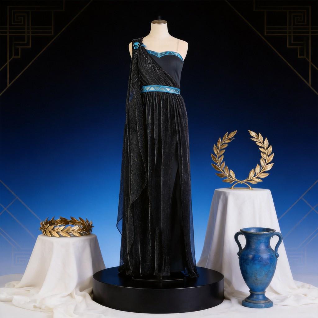 Hades Cosplay Dress For Women With Polyester Fabric For Ethnic Dance Performances