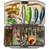 80 PCS/Set Fishing Lures Baits VIB Tackle Fishing Accessories With Tackle Box And Fishing Gear Lures
