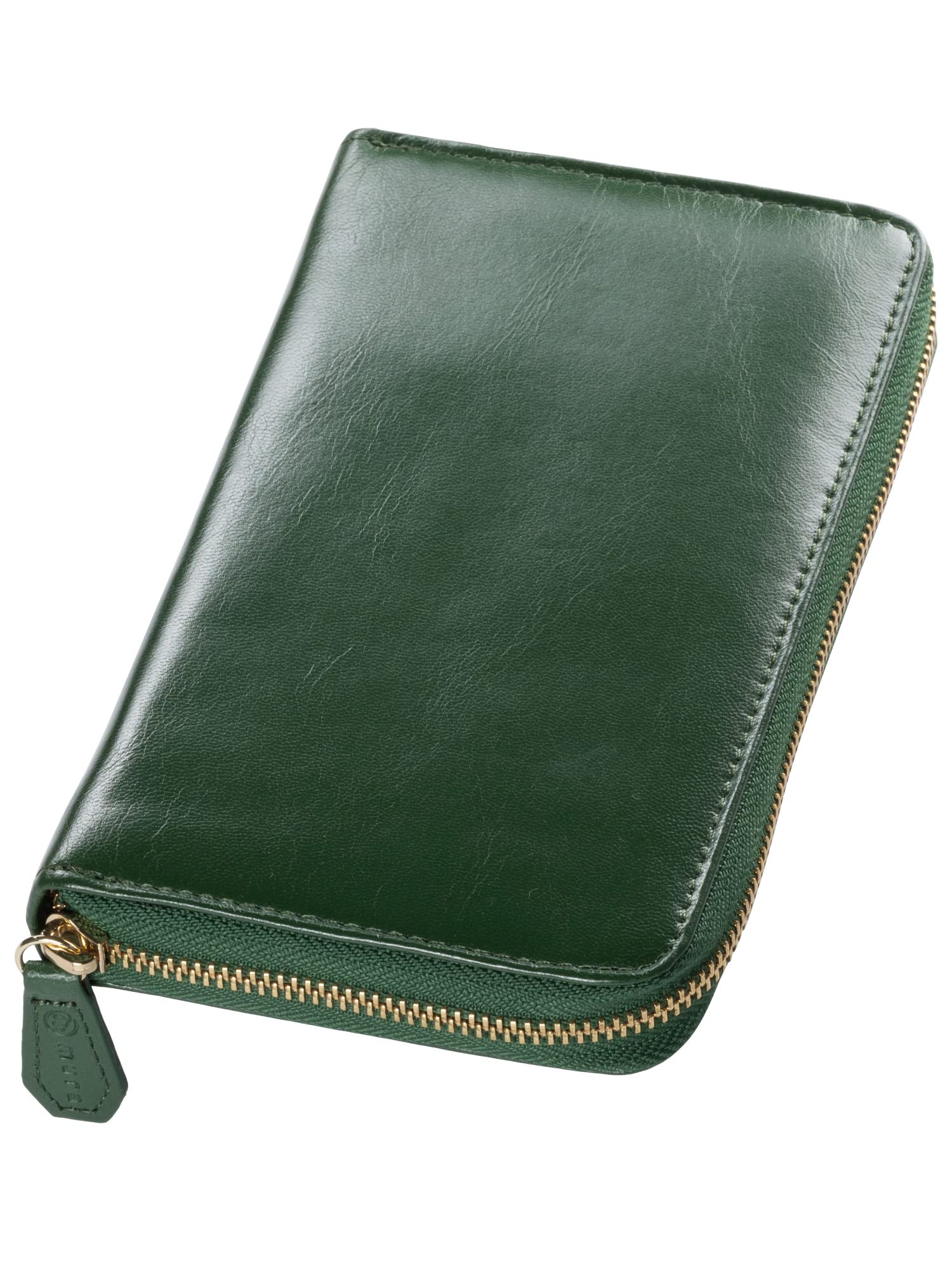 

Passbook Goat Genuine Accordion [Mura] Case, Leather, Women s, Leather, Multi-Case, Anti-Magnetic, Anti-Skimming, (Green) зелёный