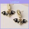 Halloween Bat Pendant Earrings With Electroplated Finish For Party Accessories