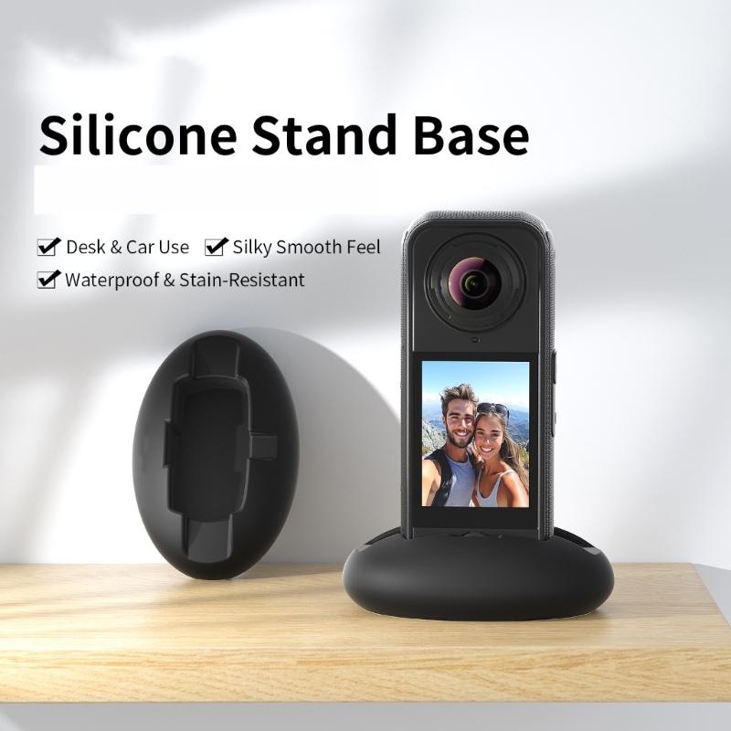 Silikonbasis Kamera Desktop-Halterung Präzises Schnittdesign Anti-Rutsch-Basis für X4 Air Outdoor-Abenteuer Fotografie Zubehör