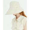Daks Beige Check Contrast Linen Floppy Hat Dbhe2e121