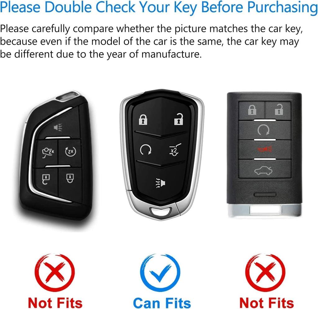 Premium Soft TPU Key Fob Cover Case Shell for Cadillac Escalade CTS XTS ATS STS XT4 XT5 CT6 SRX Smart Key Holder Car Accessori