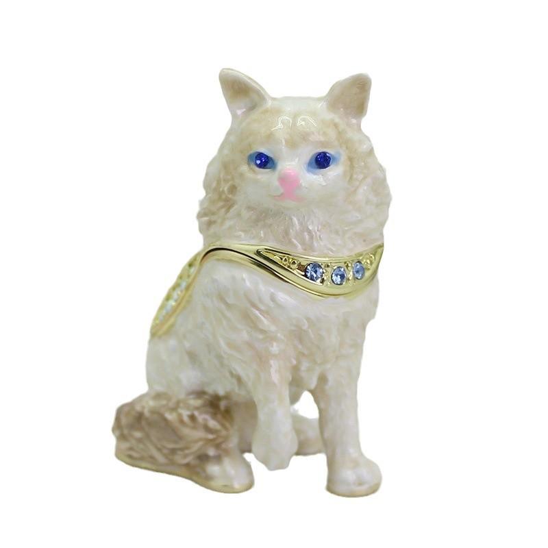 

Japanese and Korean Alloy Crafts Enamel Zodiac Dog Home Creative Fashion Desktop Ornament