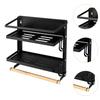 Fridge Storage Rack Cling Film Bag Hanger Multifunction Wall Hanging Condiment Kitchen