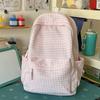 Karriertes Schülerrucksack Damen Rucksack mit großer Kapazität