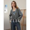 Women's V-Neck Patchwork Denim Sweatshirt