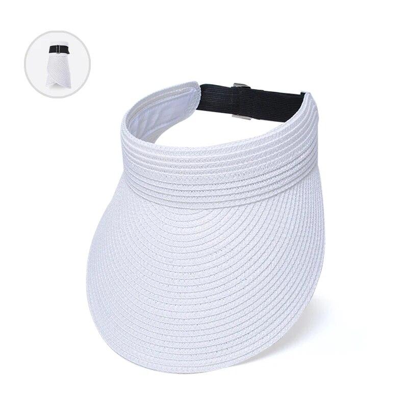Xinbaoguan 100% Straw Knitted8222Summer Women's New Sunscreen Hat with Large Eaves and Hair Hoops Straw Hat Fashion Open Top Hat