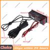 3 in 1 Car Temperature Clock LED Display Temperature Voltage Detector Luminous Electric Voltage Meter 12V Automobile Accessories