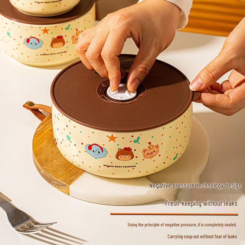 Maiglöckchen 3-teiliges Keramik-Frischhalte-Schüsselset