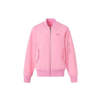 adidas Giacca Bomber Reversibile in Pelliccia Originals da Uomo Giacca Rosa Chiaro JE6122