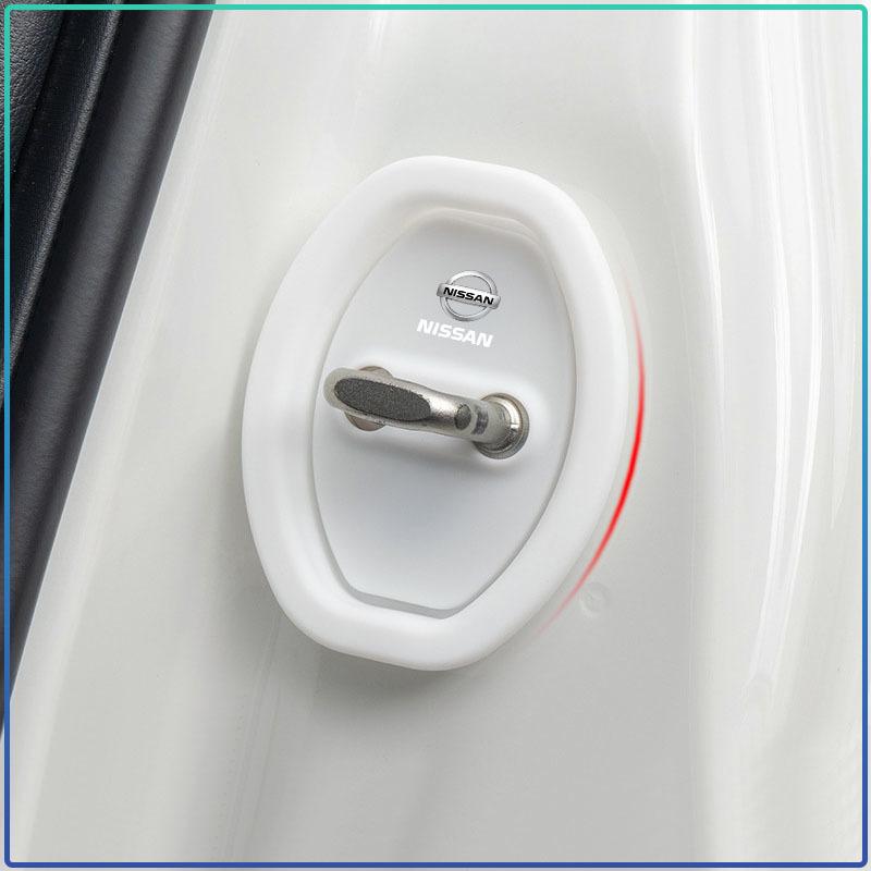 4 Stück Auto Türschloss Schutzabdeckung Türschloss Abdeckung Hülle Auto Styling Für Nissan Nismo Tiida Sylphy Teana X Trail T30 T32 Almera Qashqai J10 J11 GTR