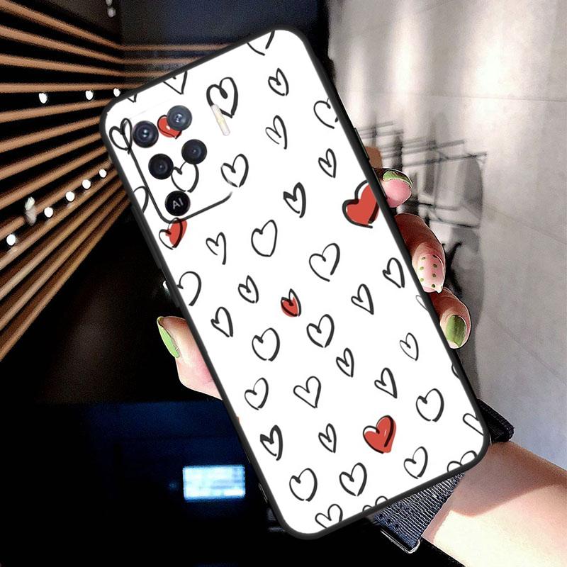 Heart Cartoon Girls Case For Oppo A78 A98 A18 A38 A58 A60 A80 A40 A77 A57 A17 A74 A54 A94 A96 A76 A16 A15 A5 Pro