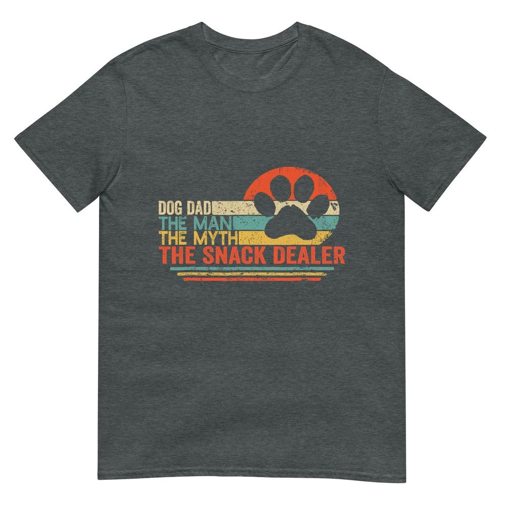 Vintage Dog Dad The Unisex The Myth Snack Dealer Father Day Tshirt