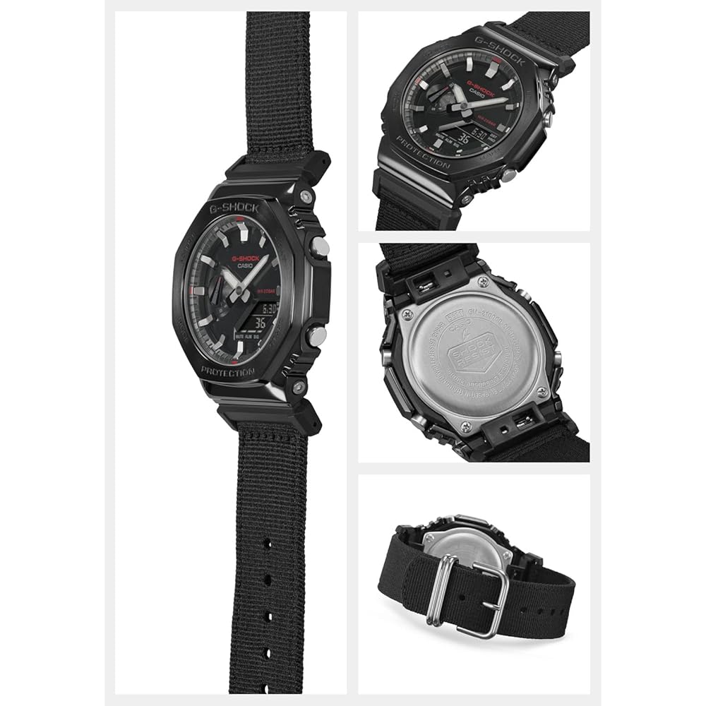 G-SHOCK GM-2100CB Metal Covered Men's Watch Black 200M Water Resistant Analog Digital Timepiece