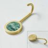 1PCS Brass Free Perforated Gold Hook Nordic Metal Drawing Strong Load-bearing Glue Hook Wall Creative Coat Hook