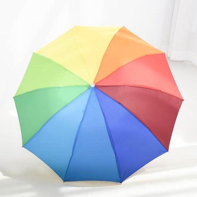 Three-Fold Rainbow Umbrella for Two