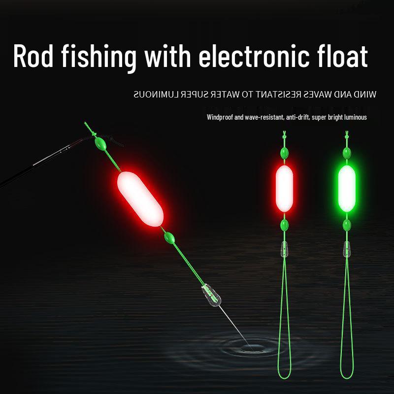 Anti-Water-Flow Luminous Float Rod Tip Cord with Eye-Catching Bean for Mèn Gān Fishing Method