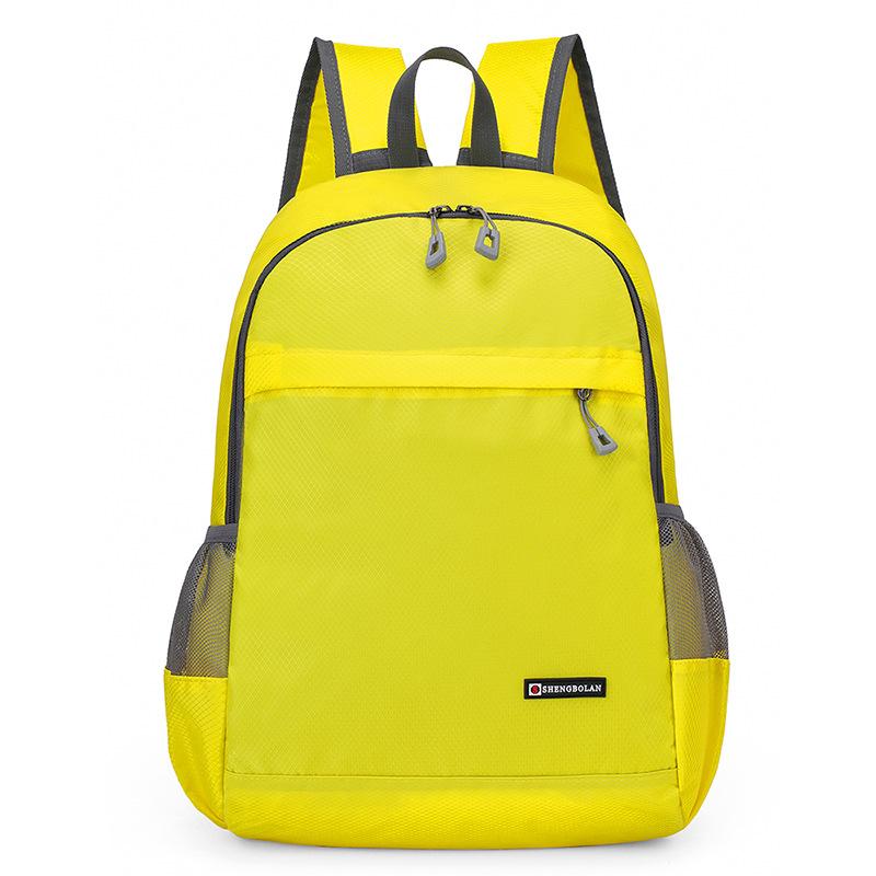 

Новый тренд Портативный рюкзак Короткая поездка Большая вместимость Для улицы Студенческий школьный рюкзак Альпинистский Легкий двойной рюкзак жёлтый
