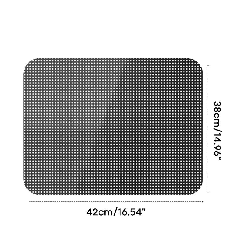 Fenster Sonnenschutz Aufkleber Decals Schwarzes PVC Sonnenschutz mit Löchern Auto Außen 2x