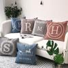 Modern Simple Three-dimensional Embroidered English Letters Pillowcase Car Pillowcase Sofa Cushion Does Not Include Pillowcase