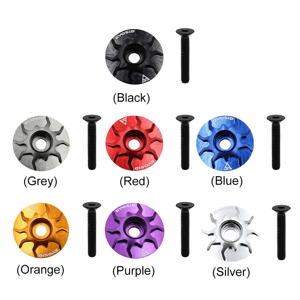 MTB Road Bike Stem Headset Top Cap Cover Bike Headset Cover Bicycle Stem Top Cap for Fork Head Tube Cycling Accessories