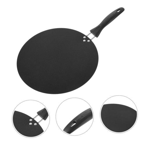 PRETYZOOM Non-Stick Flat-Bottom Cooking Pan for Steak, Omelettes, and Crepes with Handle