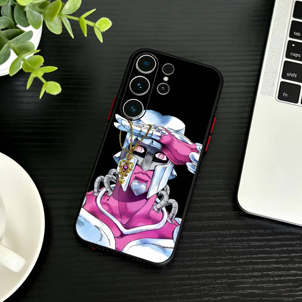 Anime Jojos Bizarres Adventures Phone Case For Samsung S26,S25,S24,S23,S22,S21,S20,Ultra,Plus,FE Black Soft Cover