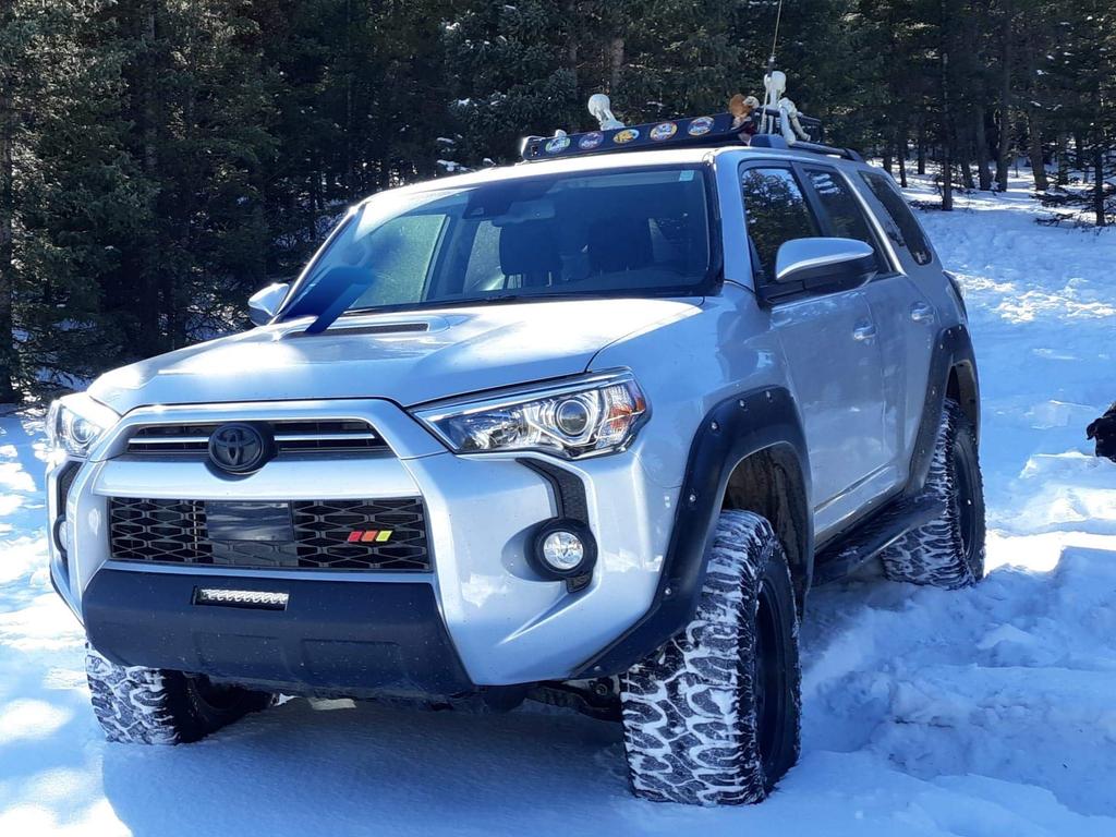 Q QUNSUNUS 3 Color Front Grille Badge Emblem Tacoma 4Runner Tundra Sequoia Rav4 Highlander Yellow/Orange/Red