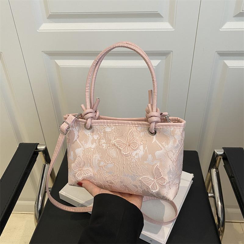 Hand Carry New Chinese Niche Design Bag Women's 2025 Spring and Summer New Personalized Fashion Bucket Bag Trendy Messenger Bag