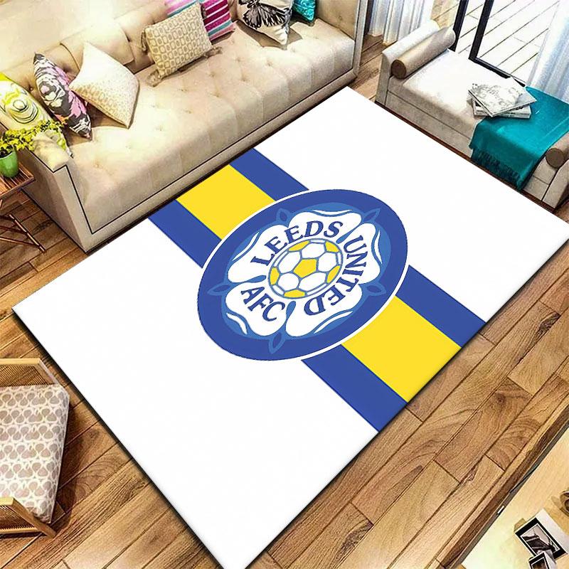 Leeds United Football Club Carpet Rug for Living Room Bedroom Home Sofa Decoration,Kids play Non-slip Floor Mat