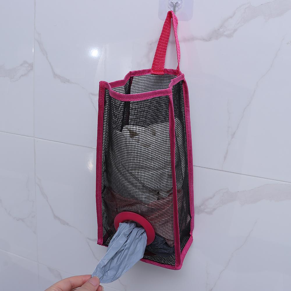 New Foldable Practical Recycle Hanging Holder Plastic Garbage Bag Storage Breathable Mesh
